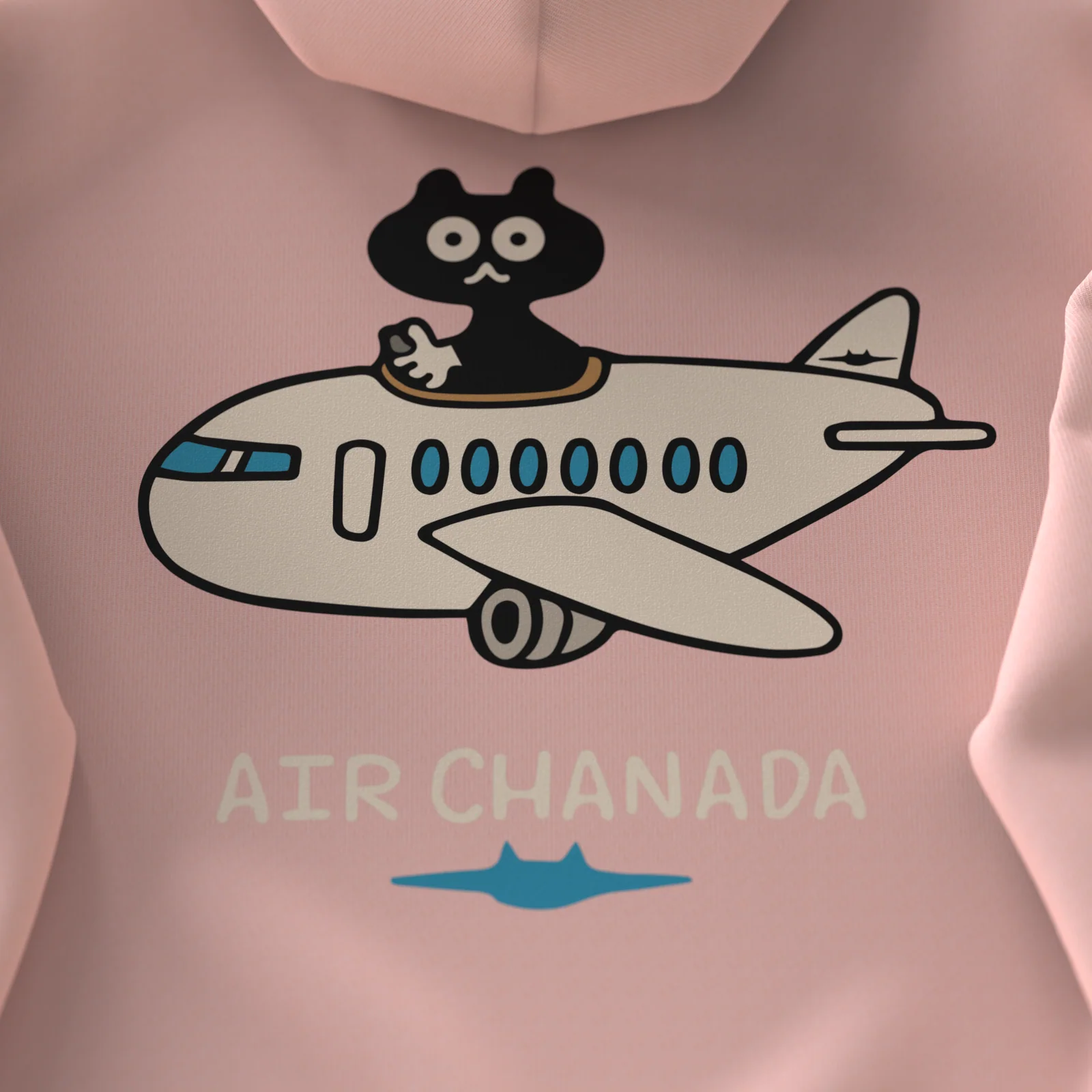 AIR CHANADA・Hoodie unisexe・Rose poudré - Image 4