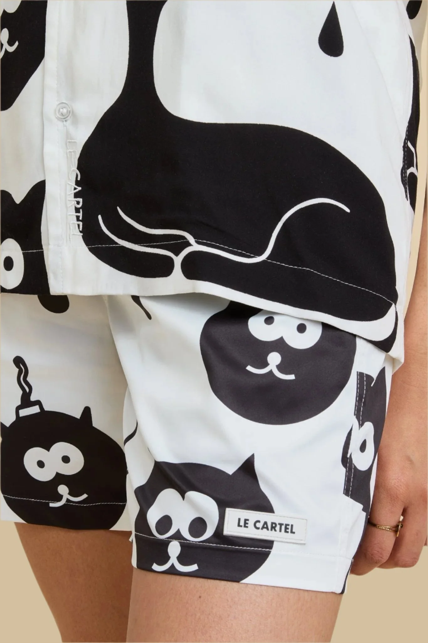 CHARTOON・Short de bain・ Blanc - Image 4