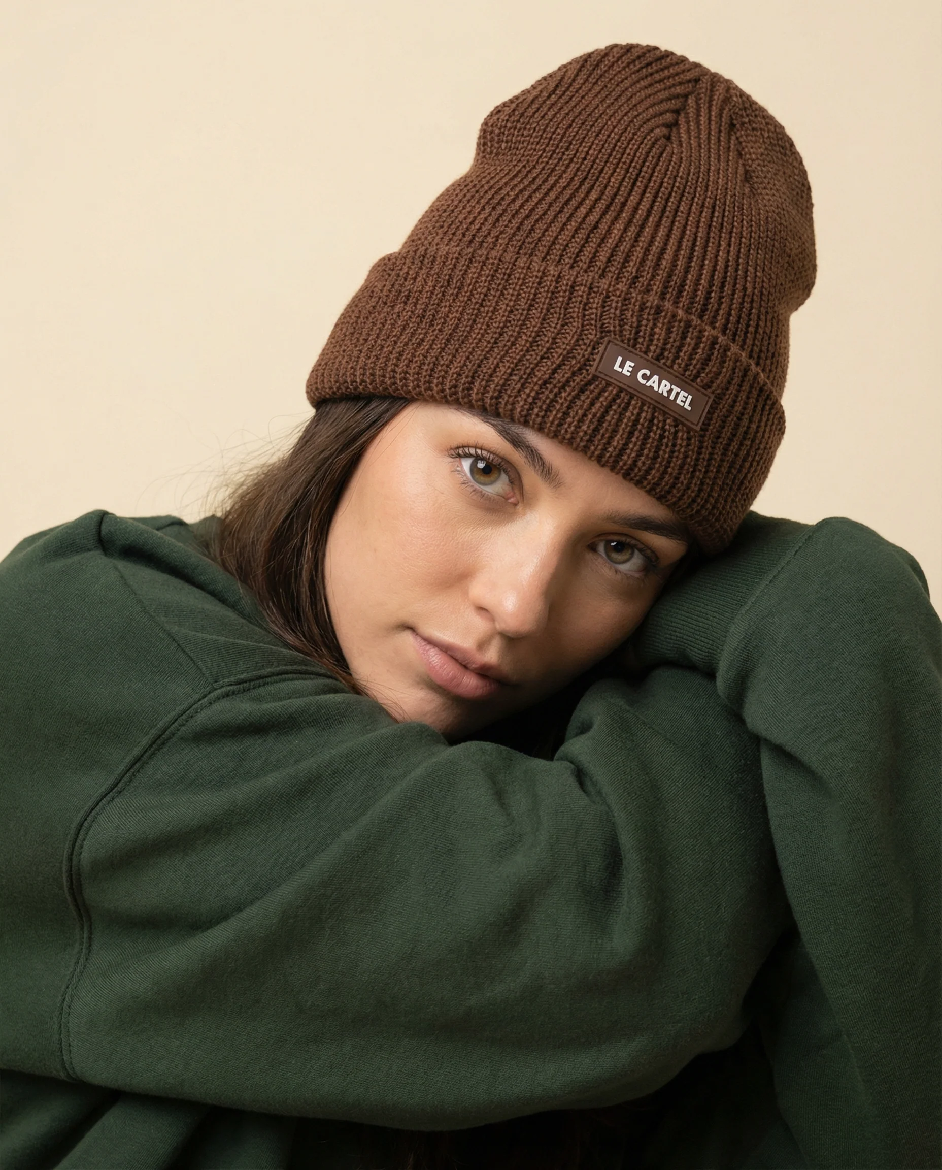 CHUNKY・Tuque grosse maille・Chicorée