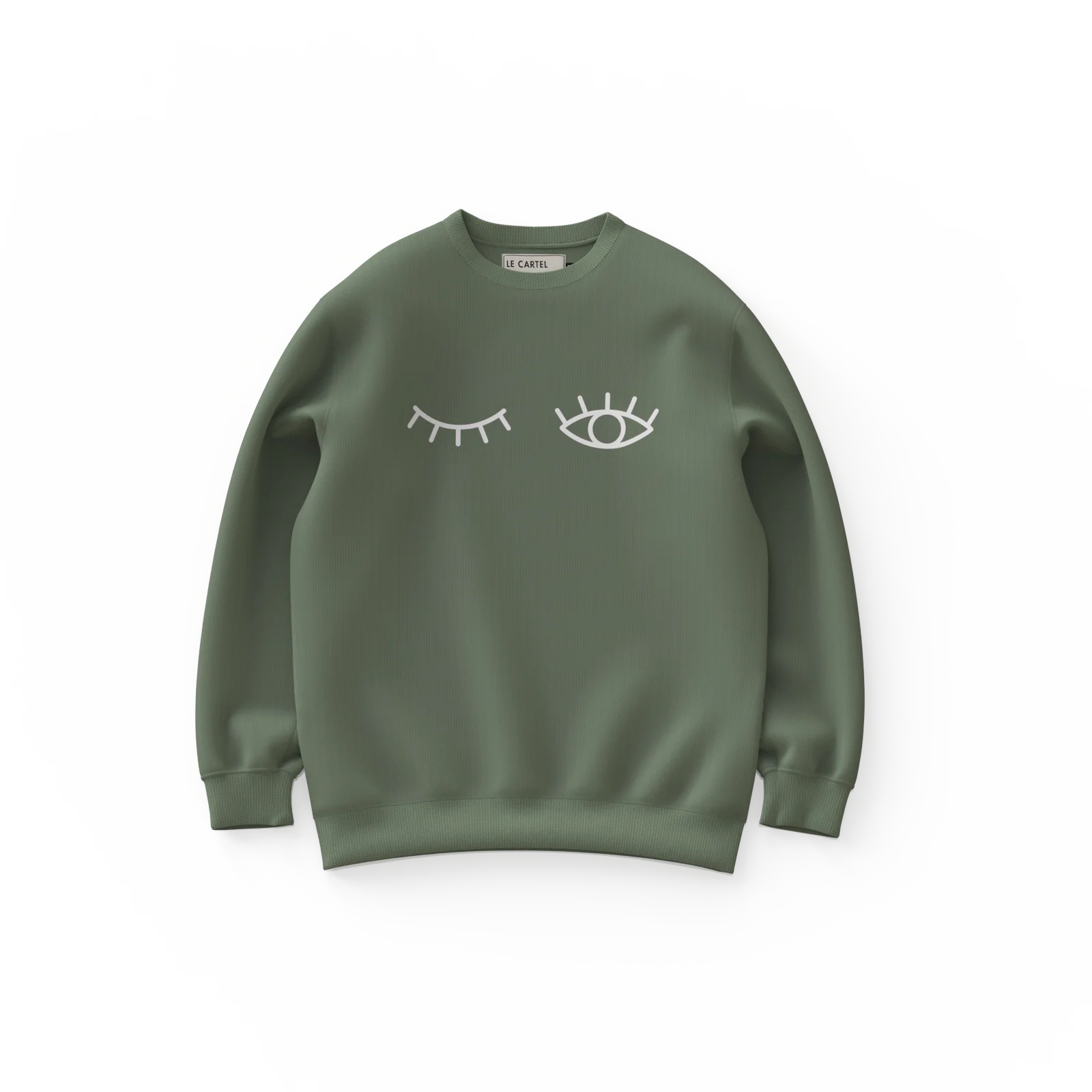 CLIN D’ŒIL・Crewneck unisexe・Vert sauge - Image 2