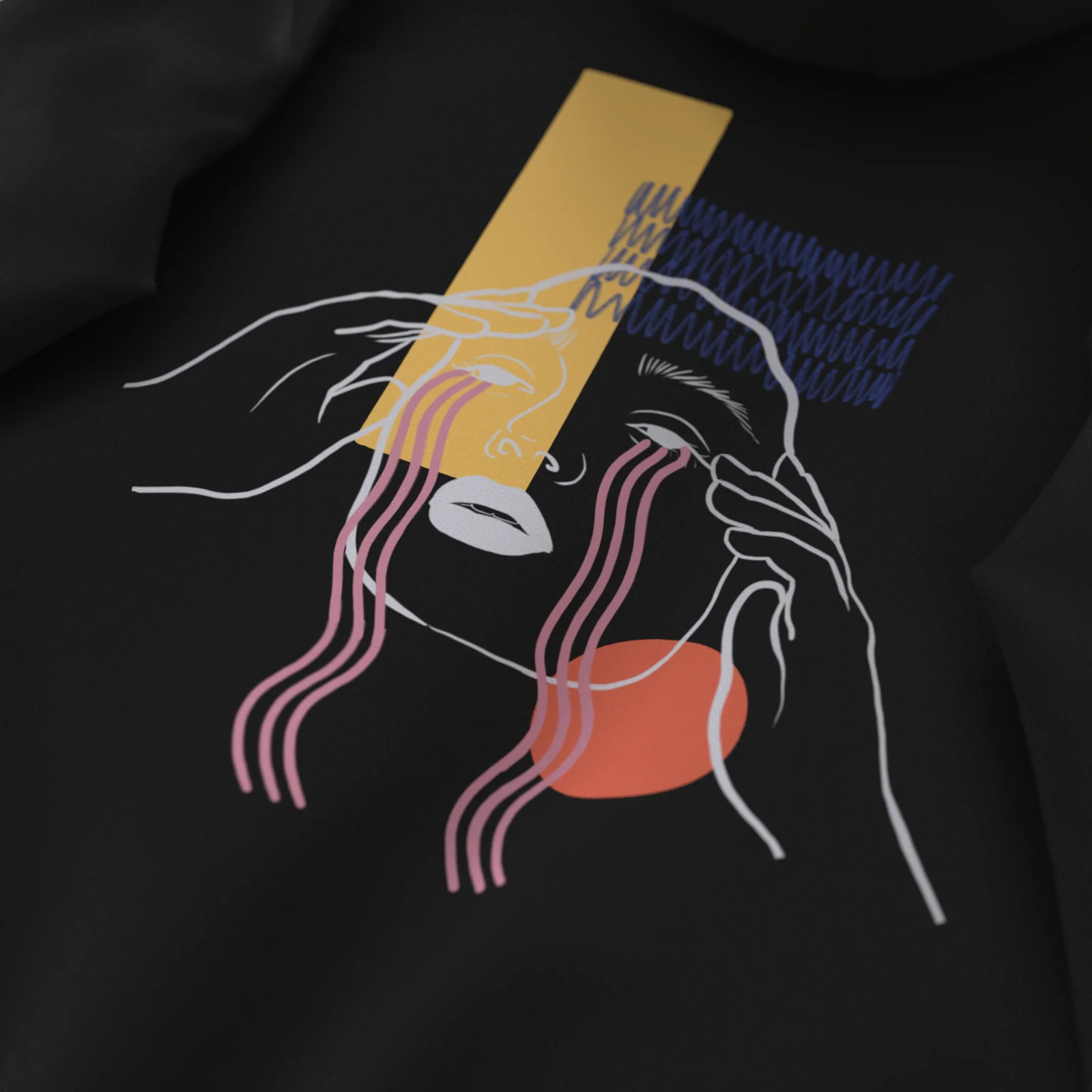 CONFUSION・Hoodie unisexe・Noir - Image 4