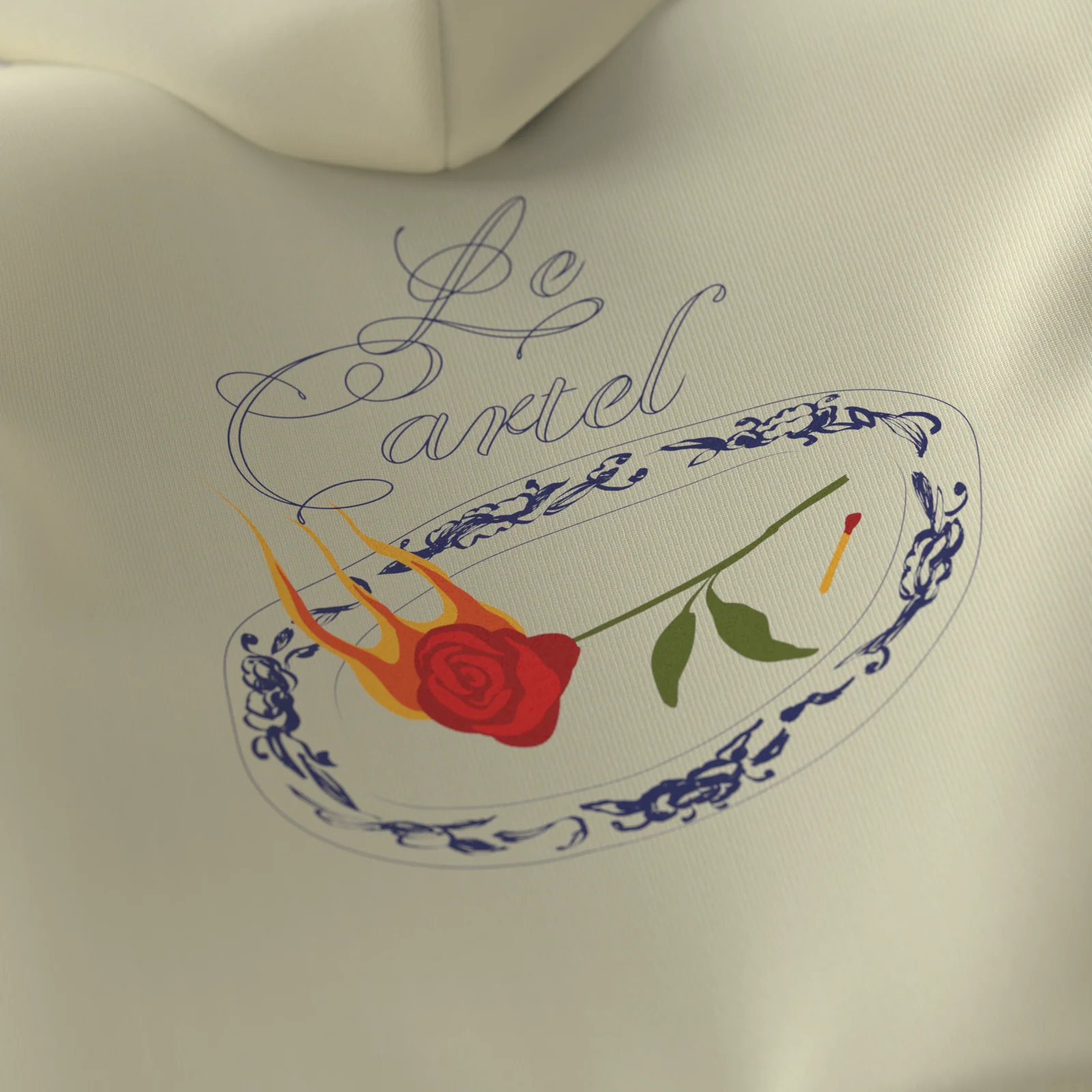 EPI-LOGUE・Hoodie ample unisexe・Crème - Image 4