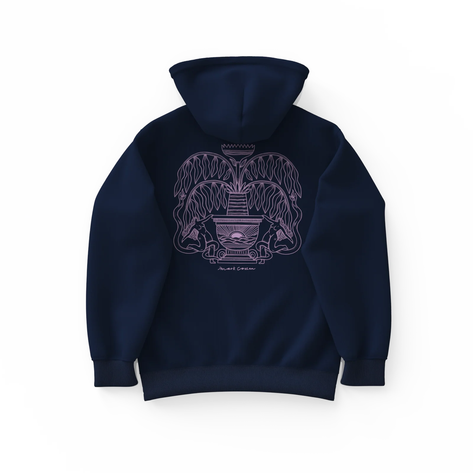 FONTAINE・Hoodie unisexe・Bleu marin - Image 2