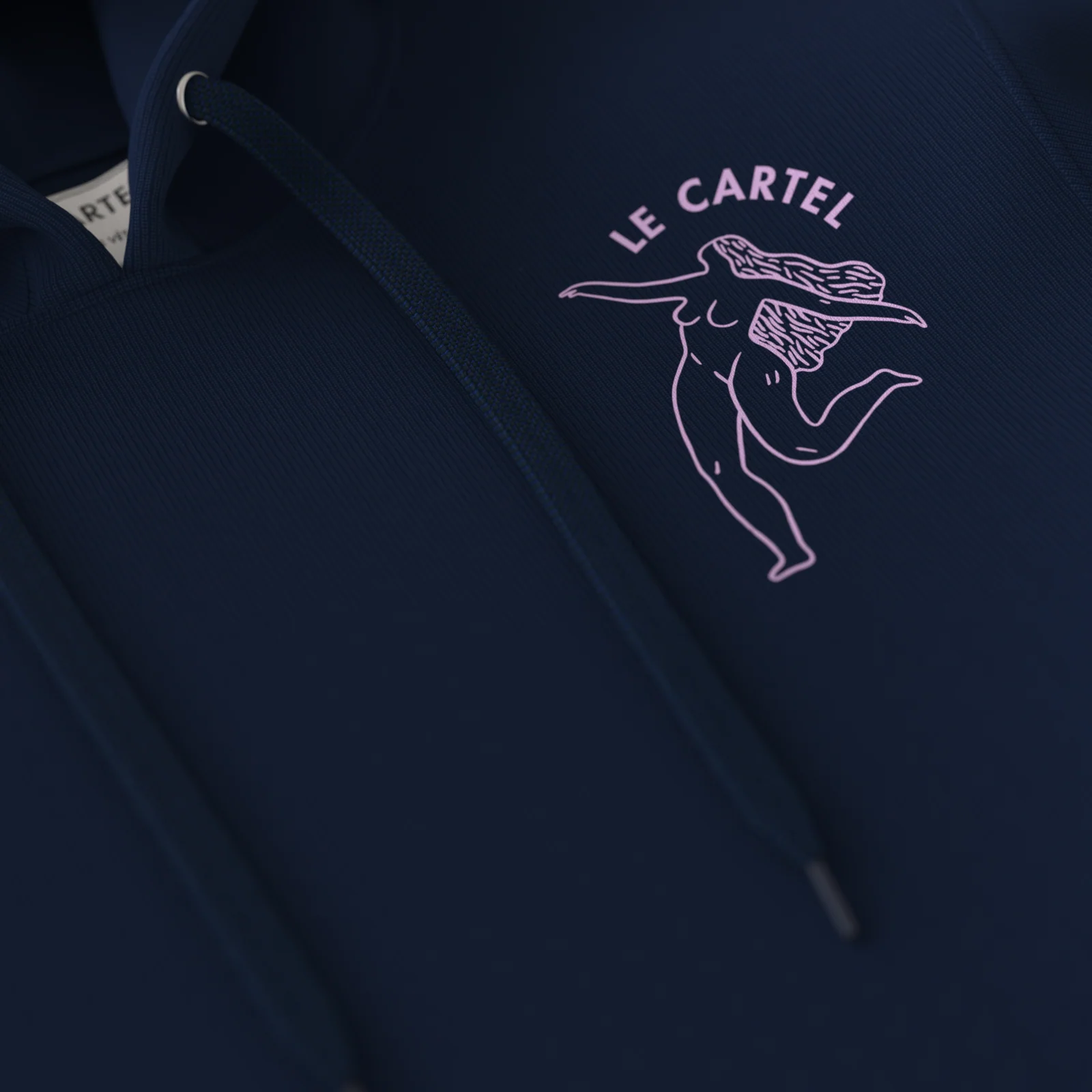 FONTAINE・Hoodie unisexe・Bleu marin - Image 5