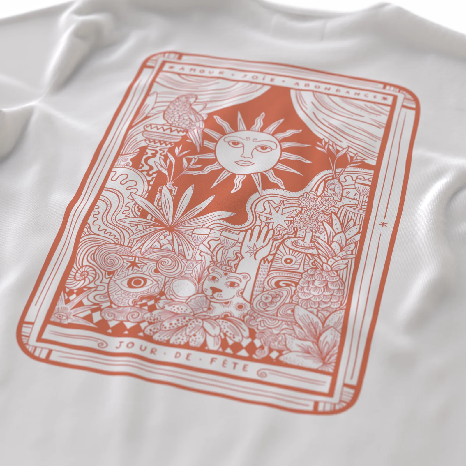 JOUR DE FÊTE・T-shirt unisexe・Blanc - Image 3