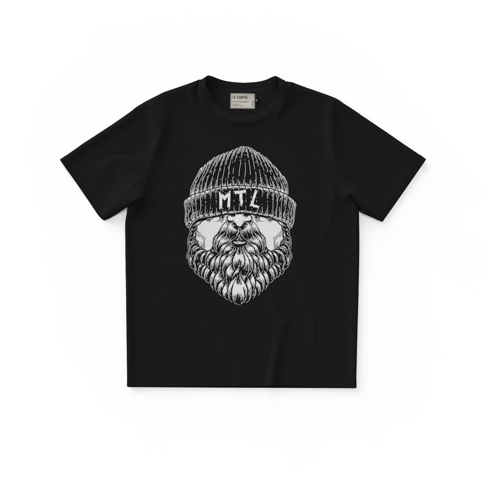 LE BARBU・T-shirt unisexe・Noir