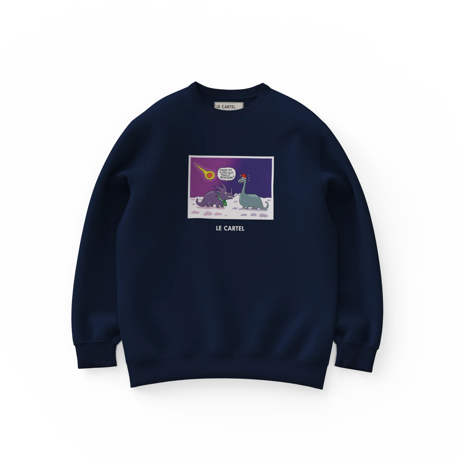 THE END・Crewneck unisexe・Bleu marin - Image 2
